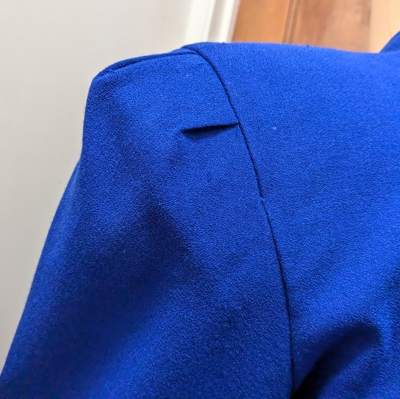 Beaded Blue Bolero Jacket Size 8 by A.J. Bari - Picture 10 of 16